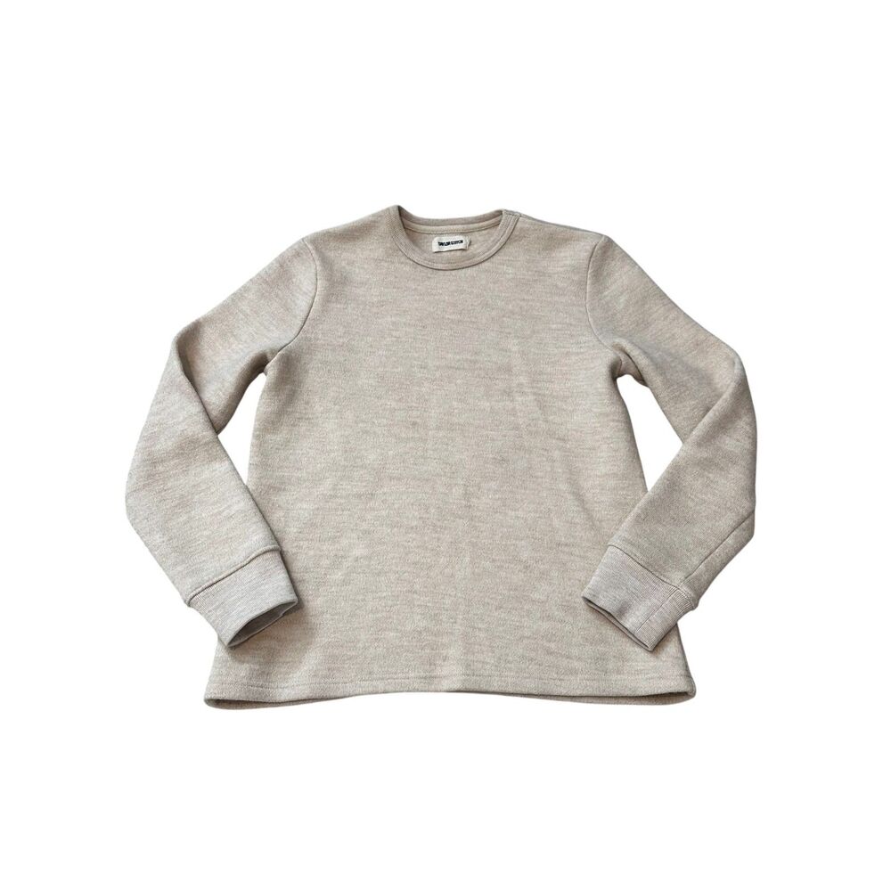 Taylor Stitch The Evans Crewneck Wool Sweater in Oat Cream Size 38 / Small